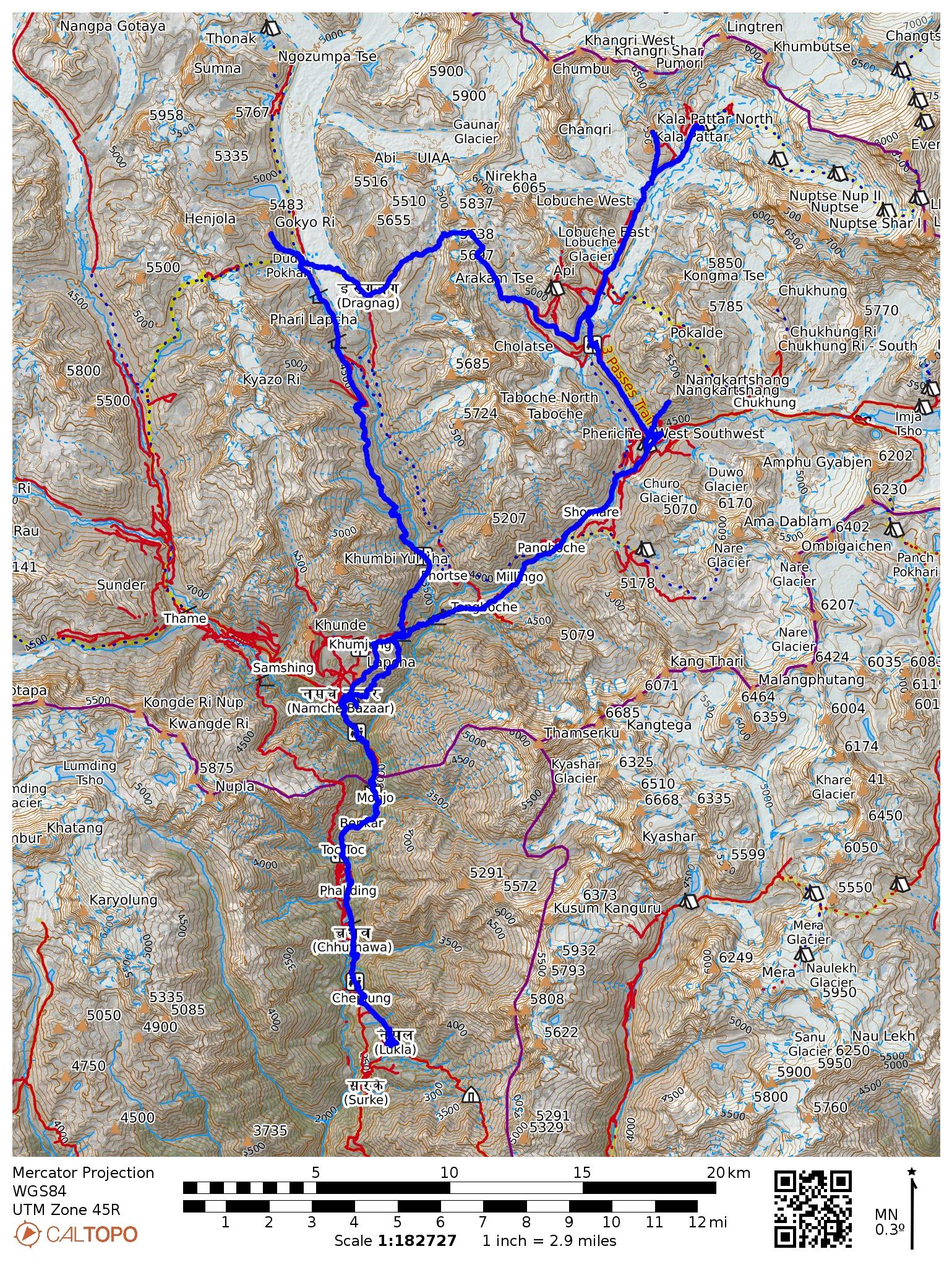 Pełna trasa trekkingu